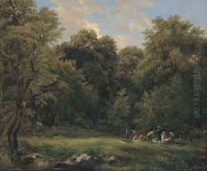 Dejeuner sur l'herbe by Adrian Ludwig Richte