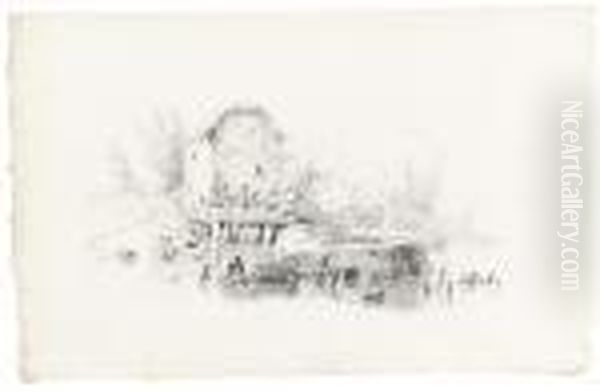 Landscape With Buildings On A Stream - view 1