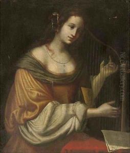 Saint Cecilia by Matteo Rosselli