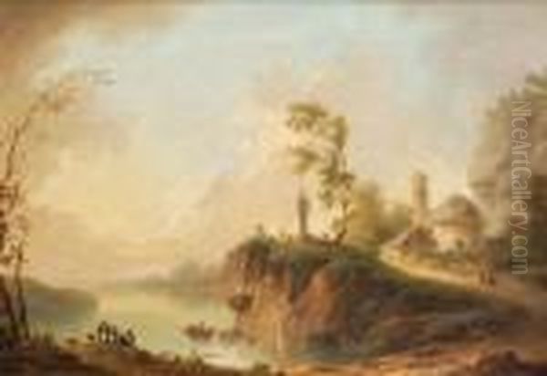Figures Ina Lake Landscape - view 1