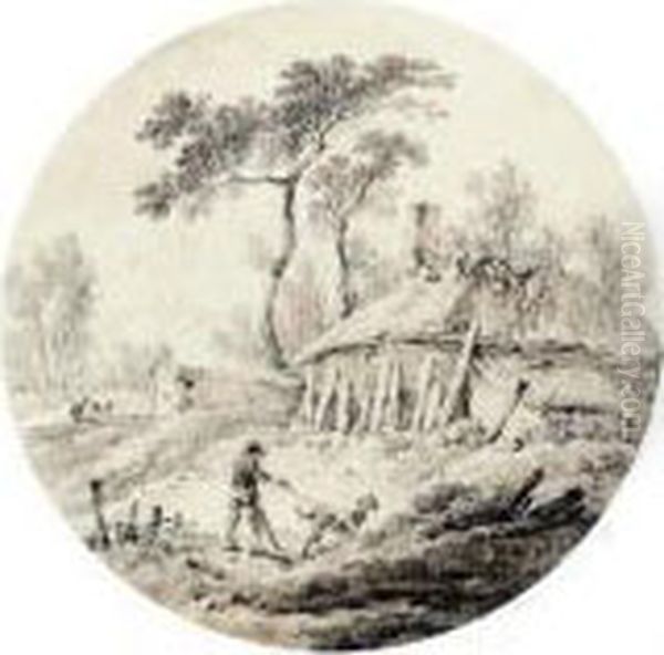 Two Wooded River Landscapes With Figures - view 1