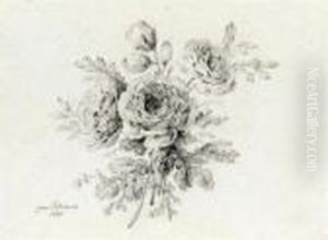 Still Life Of Roses by Jean-Baptiste Pillement
