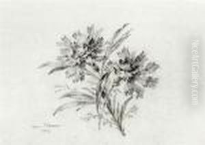 A Bunch Of Narcissi And Berries by Jean-Baptiste Pillement