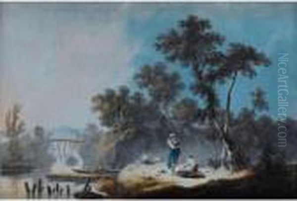 Paysage Fluvial Dans La Campagne Portugaise - view 1