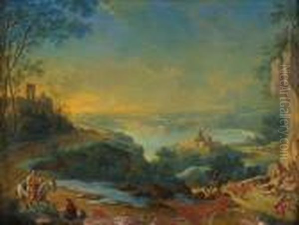 Figures In An Extensive Classical Landscape - view 1