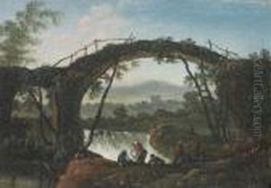 An Italianate River Landscape An Italianate River Landscape