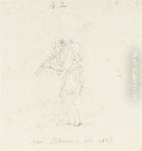 Study Of A Peasant Boy by Jean-Baptiste Pillement