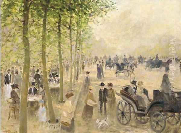 A bustling Parisian boulevard - view 1