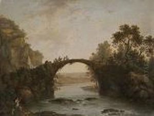Paisaje Con Puente by Jean-Baptiste Pillement