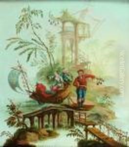 Chinoiserie A La Pagode Et A La Nacelle by Jean-Baptiste Pillement