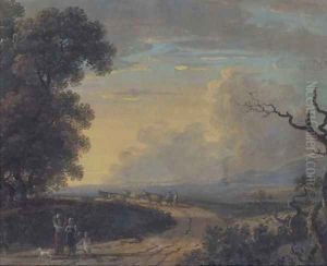 Returning home at dusk by John Inigo Richards