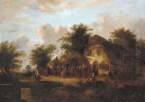A village kermesse by Laurent Herman Redig