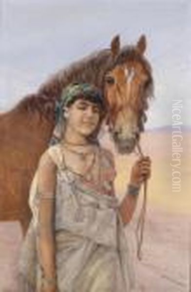 Girl With Horse - view 1