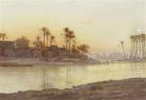 View Of The Nile At Sunset