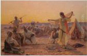 Odalisque Dancing In The Desert