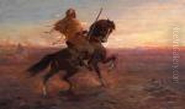 Cavalier Dans Le Desert - view 1