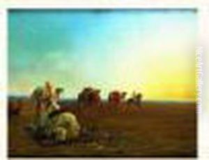 La Priere Dans Le Desert by Otto Pilny