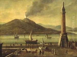 A view of Vesuvius, from the Molo, Naples