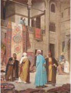 The Carpet Seller by Otto Pilny