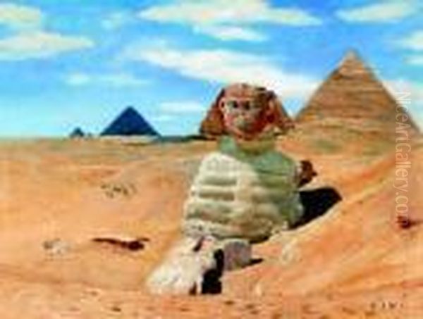 Die Sphinx Vor Den Pyramiden. - view 1