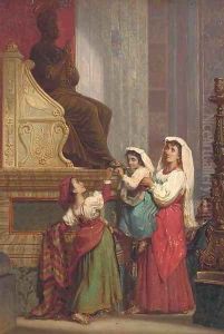 The sacred kiss by Ottto Donner Von Richter