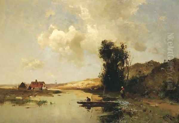 Omstreken van Loosduinen fisherman in the dunes - view 1