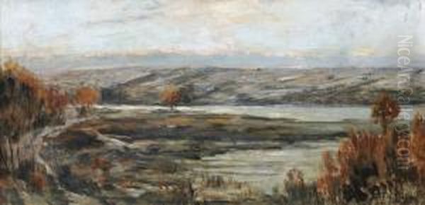 La Seine, Environs De Rouen En Hiver - view 1