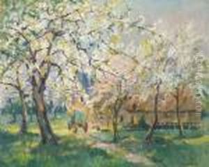 Vieille Ferme De Bois-guillaume, Printemps by Robert Antoine Pinchon