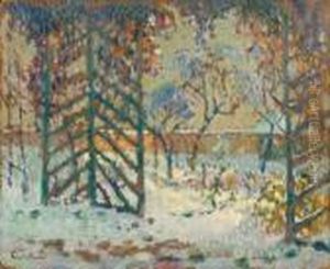 La Tonnelle Sous La Neige by Robert Antoine Pinchon