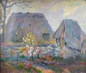 Paysageaux Chaumieres by Robert Antoine Pinchon