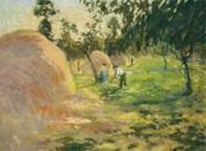 Fenaisons Sous Les Pommiers, Saint-etienne-du-rouvray by Robert Antoine Pinchon