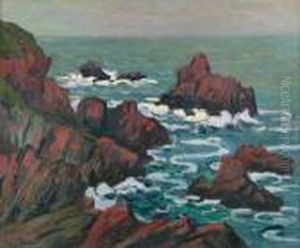 Les Roches Rouges A Tregastel by Robert Antoine Pinchon