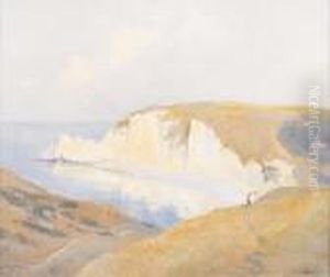 Promeneurs Sur Les Falaises by Robert Antoine Pinchon