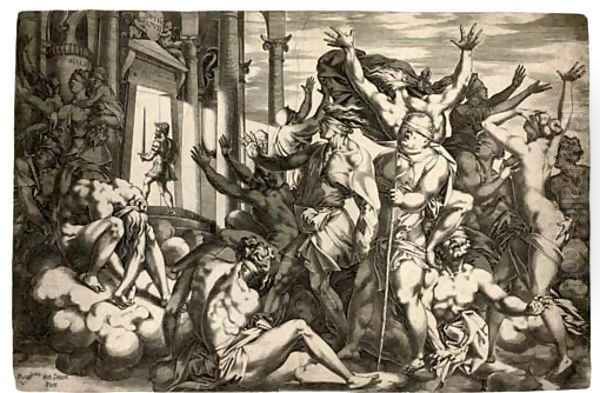 Henri II entering the Temple of Immortality (or Ignorance Defeated) - view 1