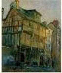 La Maison Henri Ii A Rouen by Robert Antoine Pinchon