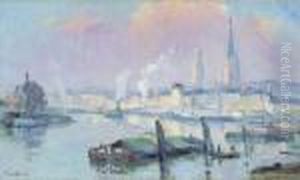 Vue De La Seine A Rouen