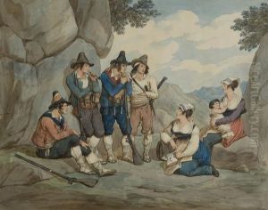 'briganti, Costumi Di Sonnino"" by Bartolomeo Pinelli