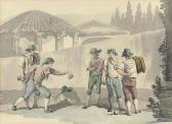 A Game Of Bocce - view 1