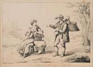 Donna Del Paese Di Pietra Ferrazzana E Il Gioncantaro by Bartolomeo Pinelli