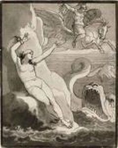 Perseus And Andromeda by Bartolomeo Pinelli