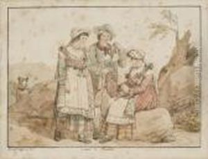 "costumi Di Carovilli" by Bartolomeo Pinelli
