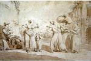 Scena Popolare Romana by Bartolomeo Pinelli