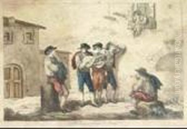 Costumi Romani E Costumi Nazionali by Bartolomeo Pinelli
