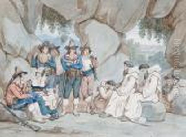Frati Rapiti Dai Briganti Nel 1821, E Trasportati Dentro Una Grotta Per Ri... Denaro - view 1
