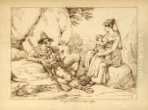 Brigand Italien Avec Sa Femme