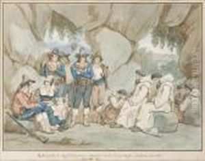 Frati Rapiti Dai Briganti by Bartolomeo Pinelli
