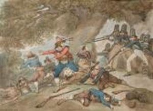 Briganti Sorpresi Dalla Forza by Bartolomeo Pinelli