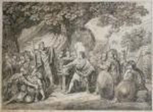 Muzio Scevola Alla Tenda Di Porsennal by Bartolomeo Pinelli