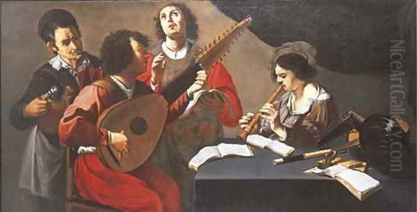 A concert in an interior - view 1