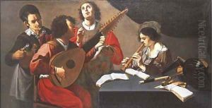 A concert in an interior